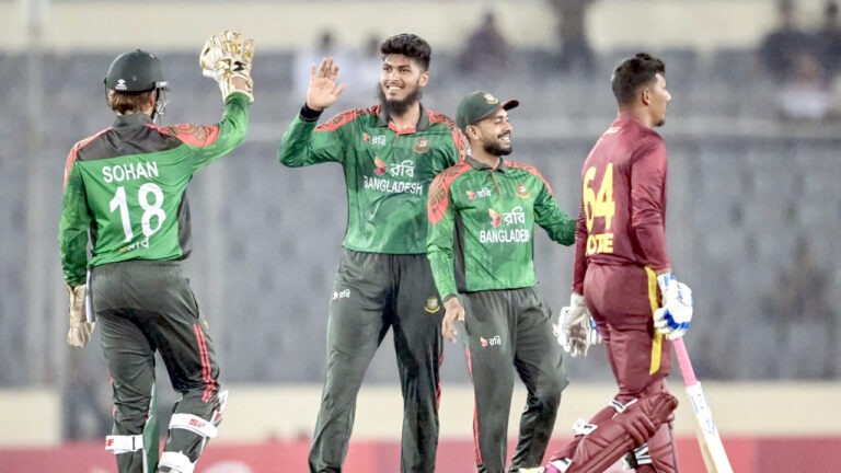 ওয়েস্ট ইন্ডিজকে রেকর্ড ব্যবধানে হারিয়ে সিরিজ বাংলাদেশের
