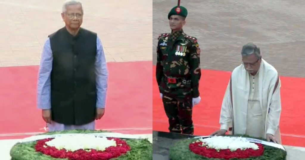 শহীদ বুদ্ধিজীবীদের প্রতি রাষ্ট্রপতি ও প্রধান উপদেষ্টার শ্রদ্ধা