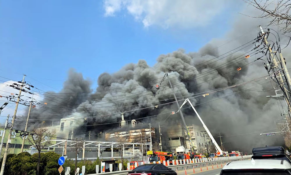 দ. কোরিয়ার কারখানার আগুন, নিহত ১১