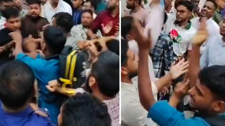 ‘জুলাই যোদ্ধাদের’ তোপের মুখে গণ-অভ্যুত্থান দিবসের অনুষ্ঠানস্থল ছাড়লেন এনসিপি নেতা