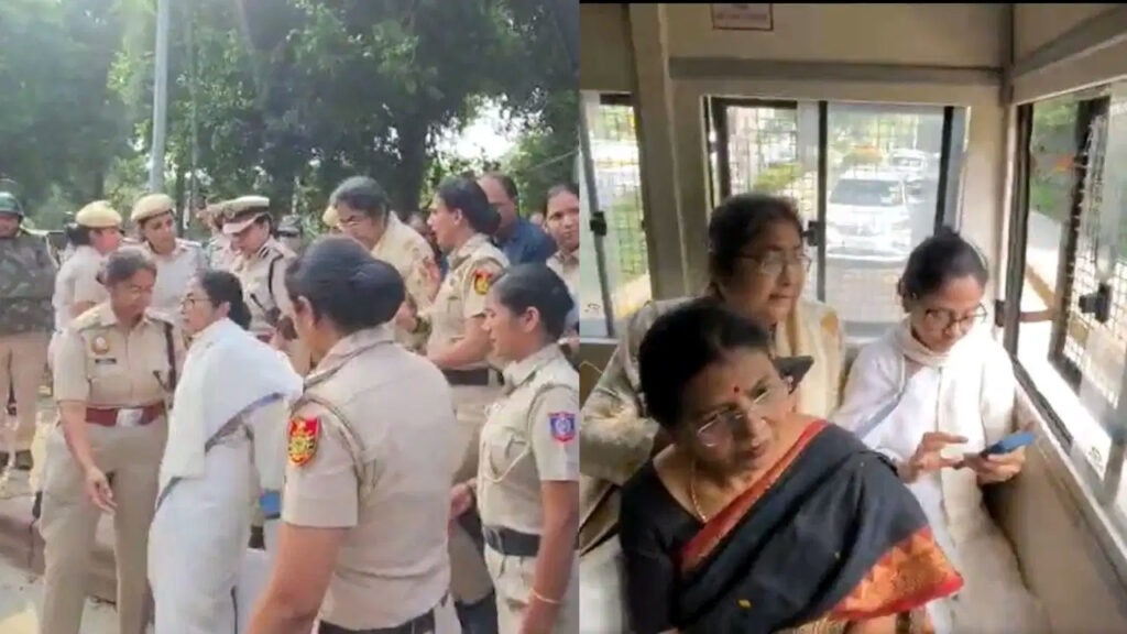 দিল্লিতে মমতা বন্দ্যোপাধ্যায় আটক
