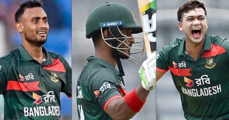 র্যাঙ্কিংয়ে সুখবর পেলেন তানজিদ, তাসকিন ও শরীফুল