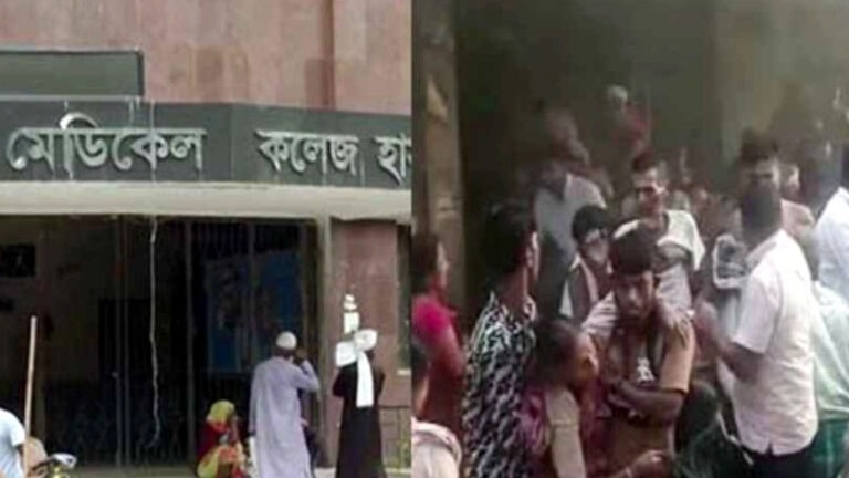 রংপুর মেডিক্যালে আগুন, হুড়োহুড়িতে আহত ৪০ রোগী-স্বজন